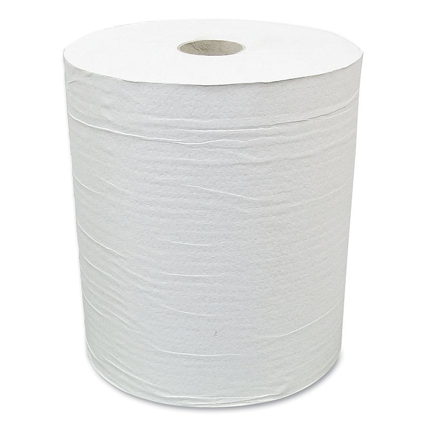 American Paper Converting Hardwound Paper Towel Roll, Eco Green Paper, 1-Ply, 7.88" x 800 ft, White, 6/Carton (EN80166)