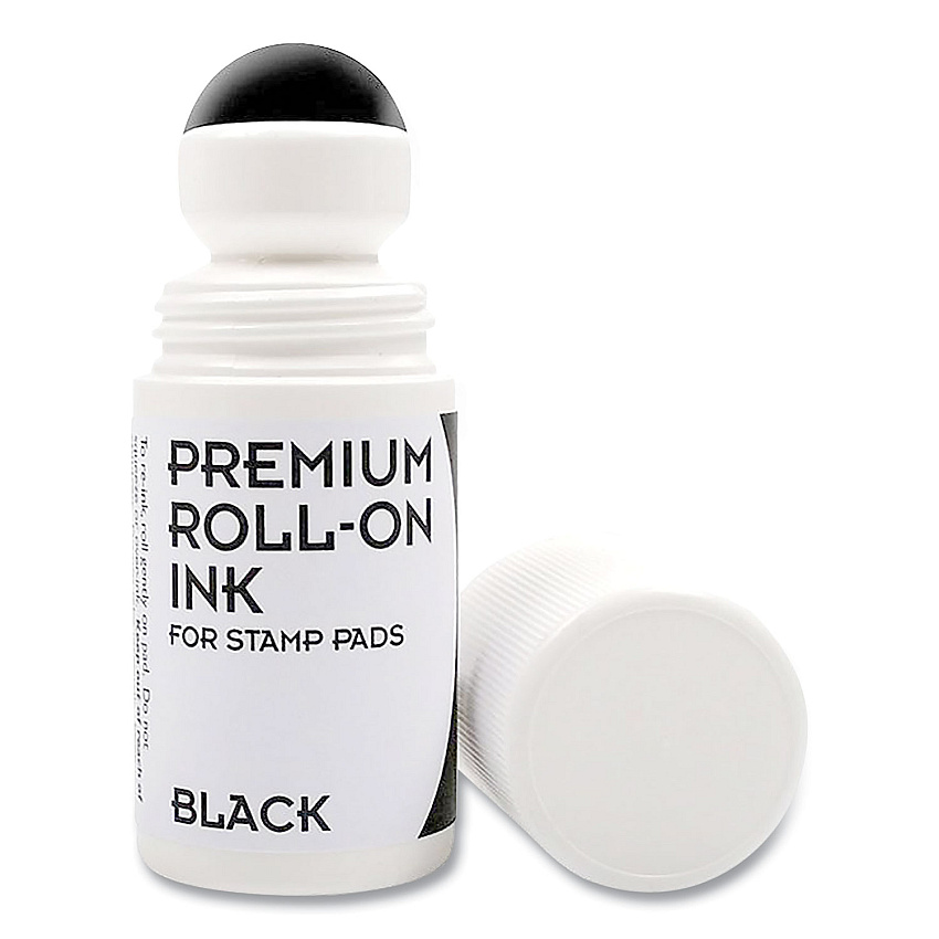 Cosco Premium Roll-On Ink, 2 oz, Black (030259)
