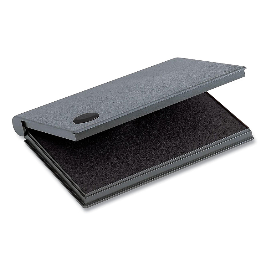 Cosco 2000 PLUS One-Color Felt Stamp Pad, #2, 6.25" x 3.5", Black (090407)