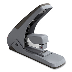 TRU RED One-Touch Desktop Stapler, 60 or 25 Sheet Capacity, Gray/Black (331288)