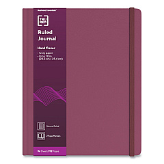 TRU RED Hardcover Business Journal, 1 Subject, Narrow Rule, Purple Cover, 10 x 8, 96 Sheets (24383523)