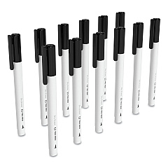 TRU RED Dry Erase Marker, Pen-Style, Extra-Fine Bullet Tip, Black, Dozen (24402806)