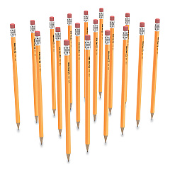 TRU RED Pre-Sharpened Wooden Pencil, HB (#2), Black Lead, Yellow Barrel, 48/Pack (24424025)