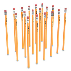 TRU RED Wooden Pencil, HB (#2), Black Lead, Yellow Barrel, 48/Pack (24424026)
