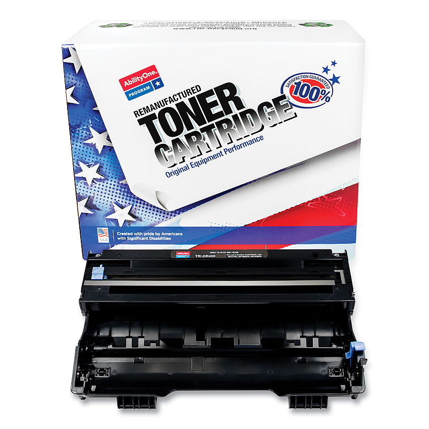 Compatible AbilityOne 7510016918338 Remanufactured DR400 Drum Unit, 20,000 Page-Yield, Black
