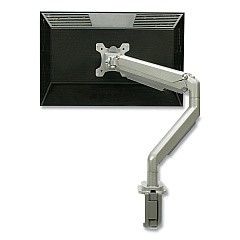 AbilityOne 7110016915486 SKILCRAFT Gas-Spring Ergonomic Monitor Arm, For 32" Monitors, 360 Rotation, 90 Tilt, 180 Pan, Supports 19.8 lb