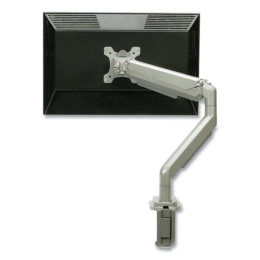 AbilityOne 7110016915486 SKILCRAFT Gas-Spring Ergonomic Monitor Arm, For 32" Monitors, 360 Rotation, 90 Tilt, 180 Pan, Supports 19.8 lb