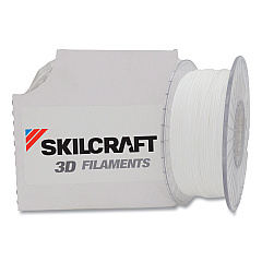 Compatible AbilityOne 7045016858921, SKILCRAFT 3D Printer Polylactic Acid Filament, 1.75 mm, White
