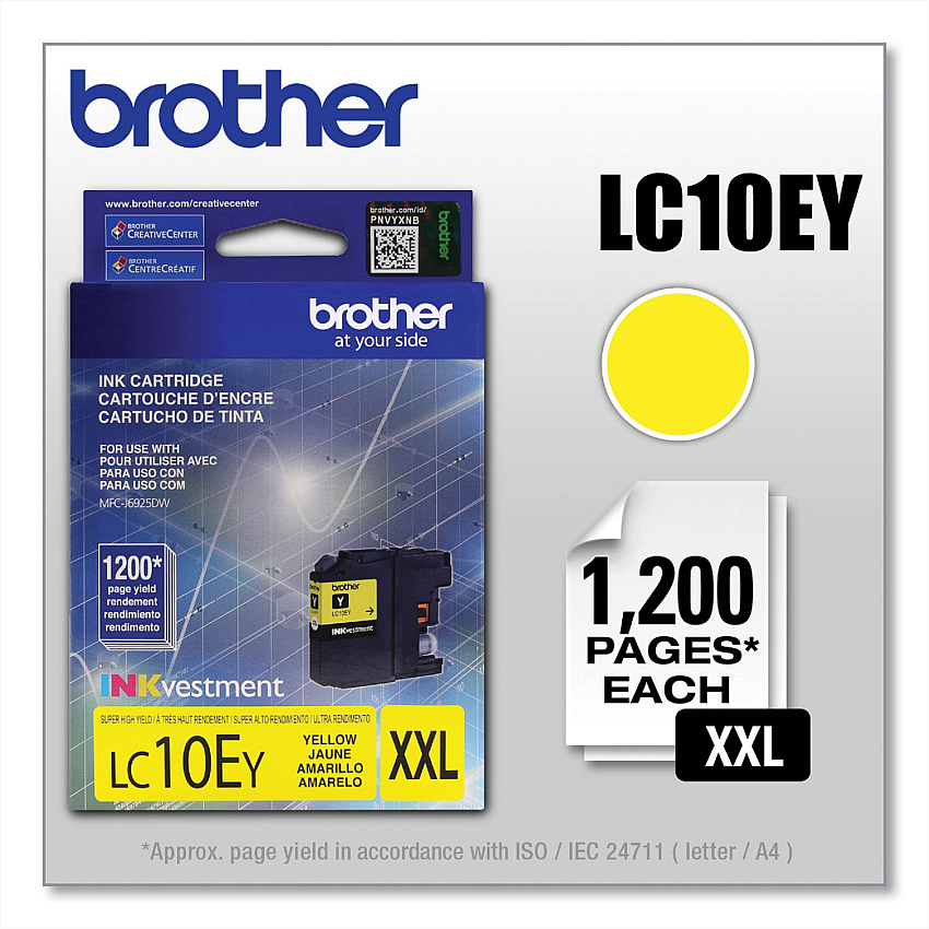 Brother LC10EY Yellow Ink Cartridge
