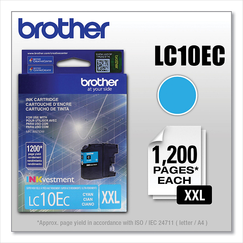Brother LC10EC Cyan Ink Cartridge