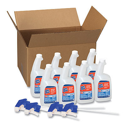 Spic and Span Disinfecting All-Purpose Spray and Glass Cleaner, Fresh Scent, 32 oz Spray Bottle, 8/Carton (58775CT)