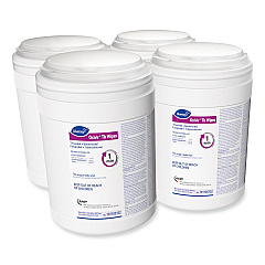 Diversey Oxivir TB Disinfectant Wipes, 6 x 6.9, Characteristic Scent, White, 160/Canister, 4 Canisters/Carton (101105152)
