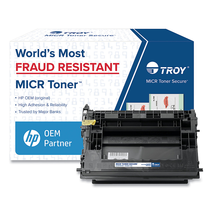 Troy 02W1470A001 147A MICR Toner Secure, Alternative for HP W1470A, Black