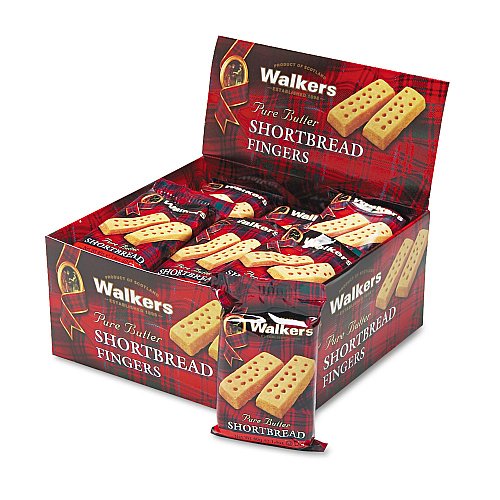 Walkers Shortbread Cookies, 2/Pack, 24 Packs/Box (W116)
