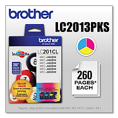 Brother LC201CL Color Ink Value Pack