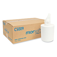 Morcon Tissue Morsoft Center-Pull Roll Towels, 2-Ply, 6.9" dia, 500 Sheets/Roll, 6 Rolls/Carton (C5009)