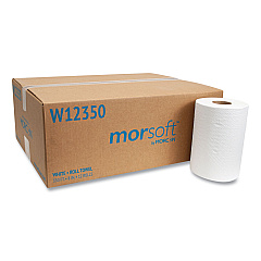 Morcon Tissue Morsoft Universal Roll Towels, 8" x 350 ft, White, 12 Rolls/Carton (W12350)