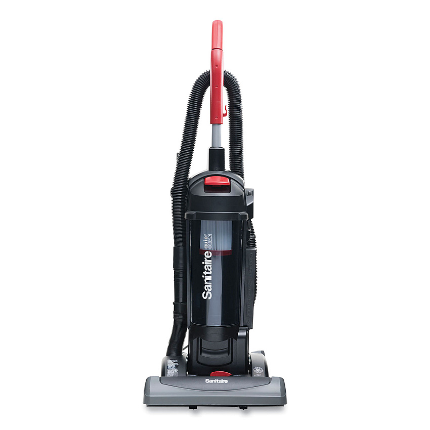 Sanitaire FORCE QuietClean Upright Vacuum SC5845B, 15" Cleaning Path, Black (SC5845D)