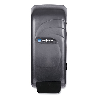 San Jamar Oceans Universal Liquid Soap Dispenser, 800 mL, 4.5 x 4.38 x 10.5, Black (S890TBK)
