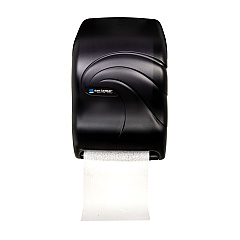 San Jamar Electronic Touchless Roll Towel Dispenser, 11.75 x 9 x 15.5, Black Pearl (T1390TBK)