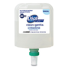 Dial Professional Clean+Gentle Antibacterial Foaming Hand Wash Refill for Dial 1700 Dispenser, Fragrance Free, 1.7 L, 3/Carton (32088CT)