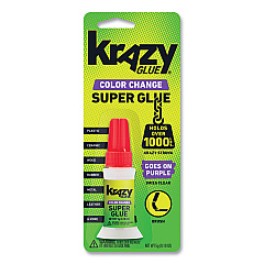 Krazy Glue Color Change Brush On Glue, 0.18 oz, Dries Clear (KG98848R)
