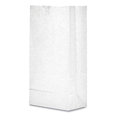 General Grocery Paper Bags, 35 lbs Capacity, #8, 6.13"w x 4.17"d x 12.44"h, White, 500 Bags (GW8500)