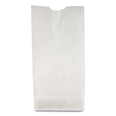 General Grocery Paper Bags, 35 lbs Capacity, #10, 6.31"w x 4.19"d x 13.38"h, White, 500 Bags (GW10500)