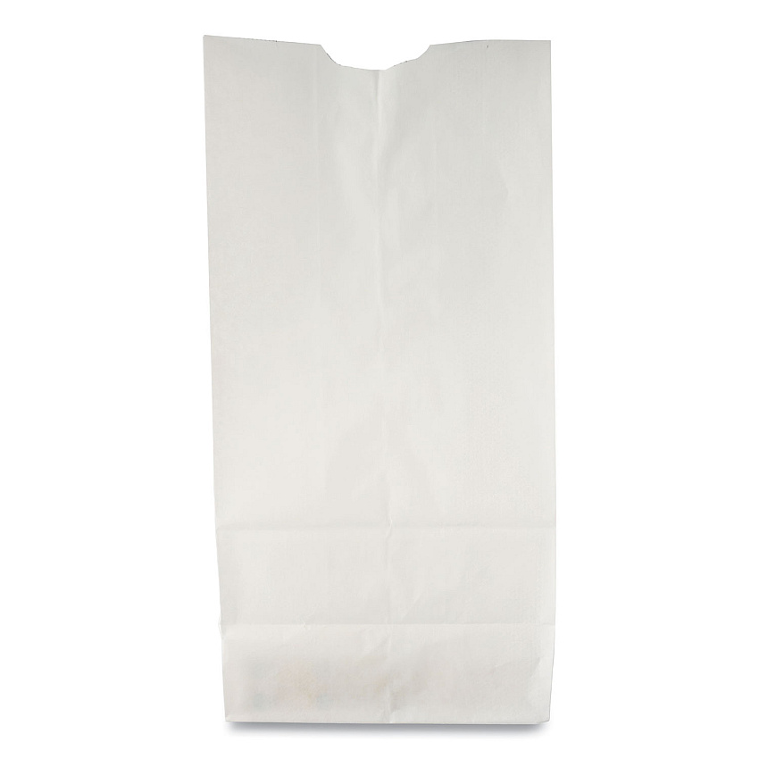 General Grocery Paper Bags, 35 lbs Capacity, #10, 6.31"w x 4.19"d x 13.38"h, White, 500 Bags (GW10500)