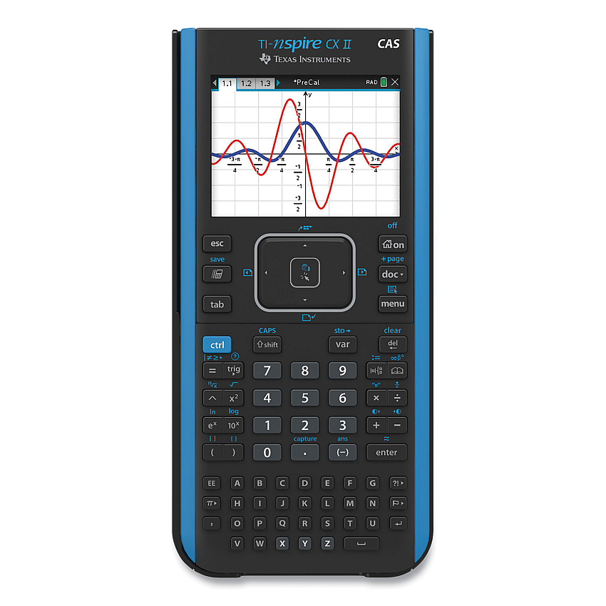 Texas Instruments TI-Nspire CX II CAS Graphing Calculator, 10-Digit LCD (NSPIRECX2CAS)
