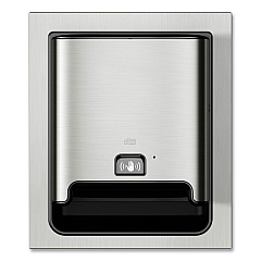 Tork Image Design Matic Hand Towel Roll Dispenser with Intuition Sensor, In-Wall Recessed, 17.64 x 7.87 x 20.55, Stainless Steel (461223)