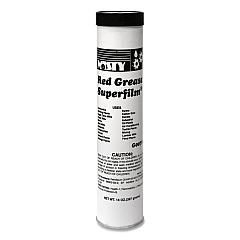 Misty NLGI #2 Red Grease, Tube, 14oz, 48/Carton (1003057)