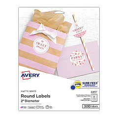 Avery 22877 Print-to-the-Edge Easy Peel Round Labels