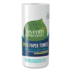 Seventh Generation 100% Recycled Paper Kitchen Towel Rolls, 2-Ply, 11 x 5.4, 156 Sheets/Roll, 24 Rolls/Carton (13722)