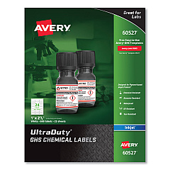 Avery 60527 UltraDuty GHS Chemical Waterproof & UV Resistant Labels