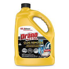 Drano Max Gel Clog Remover, Bleach Scent, 128 oz Bottle (696642EA)