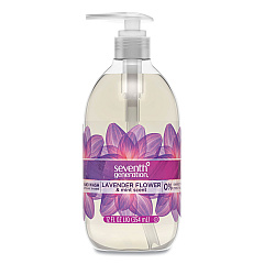 Seventh Generation Natural Hand Wash, Lavender Flower and Mint, 12 oz Pump Bottle, 8/Carton (22926CT)