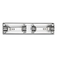 San Jamar Locking Toilet Tissue Dispenser, 12 3/8 x 4 1/2 x 2 3/4, Chrome (R260XC)