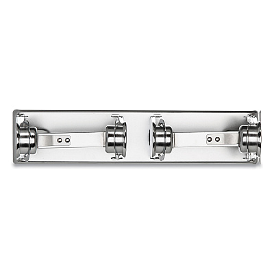 San Jamar Locking Toilet Tissue Dispenser, 12 3/8 x 4 1/2 x 2 3/4, Chrome (R260XC)