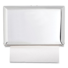 San Jamar Singlefold Paper Towel Dispenser, 10.75 x 6 x 7.5, Chrome (T1800XC)