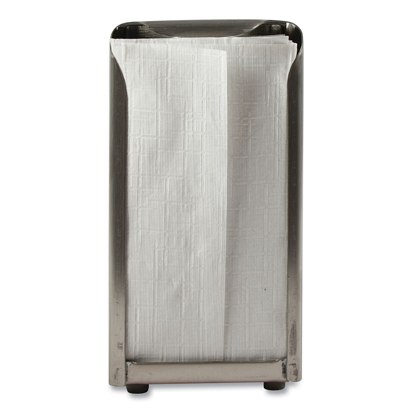 San Jamar Tabletop Napkin Dispenser, Tall Fold, 3 3/4 x 4 x 7 1/2, Capacity: 150, Chrome (H900X)