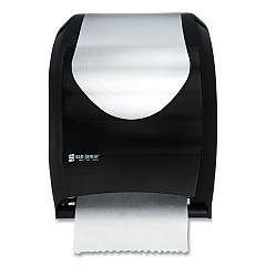 San Jamar Tear-N-Dry Touchless Roll Towel Dispenser, 16.75 x 10 x 12.5, Black/Silver (T1370BKSS)