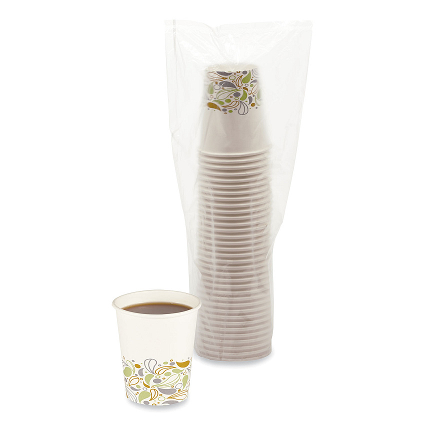 Boardwalk Deerfield Printed Paper Hot Cups, 8 oz, 20 Cups/Sleeve, 50 Sleeves/Carton (BWKDEER8HCUP)