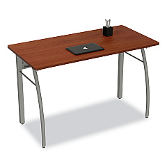 Linea Italia Trento Line Rectangular Desk, 47.25" x 23.63" x 29.5", Cherry (TR733CH)