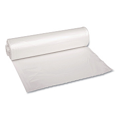 Boardwalk Low Density Repro Can Liners, 33 gal, 1.4 mil, 33" x 39", Clear, 10 Bags/Roll, 10 Rolls/Carton (BWK534)