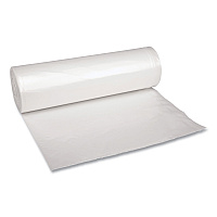 Boardwalk Low Density Repro Can Liners, 45 gal, 1.4 mil, 40" x 46", Clear, 10 Bags/Roll, 10 Rolls/Carton (BWK535)