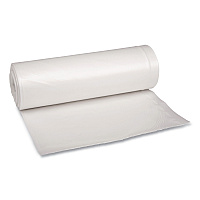 Boardwalk Low Density Repro Can Liners, 60 gal, 1.75 mil, 38" x 58", Clear, 10 Bags/Roll, 10 Rolls/Carton (BWK538)