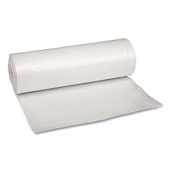 Boardwalk Low Density Repro Can Liners, 60 gal, 1.75 mil, 38" x 58", Clear, 10 Bags/Roll, 10 Rolls/Carton (BWK538)