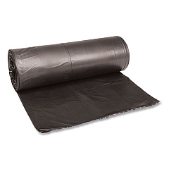 Boardwalk Low-Density Waste Can Liners, 60 gal, 0.65 mil, 38" x 58", Black, 100/Carton (BWK3858H)