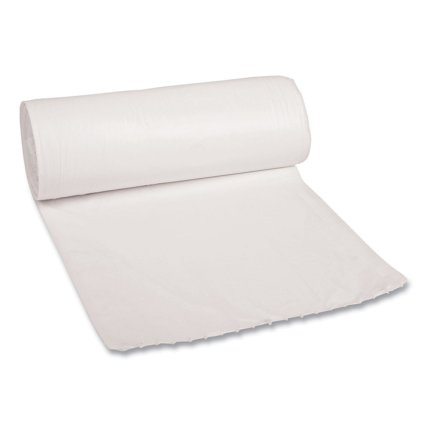 Boardwalk Low-Density Waste Can Liners, 30 gal, 0.6 mil, 30" x 36", White, 200/Carton (BWK3036EXH)
